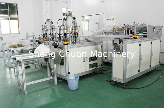quality  one mask machine and two ear loop machine for Full Automatic mask making machine factory