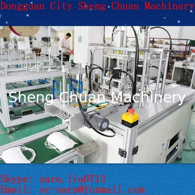 Ultrasonic Mask Head Handing Ear Loop Making Machine with Nose Wire