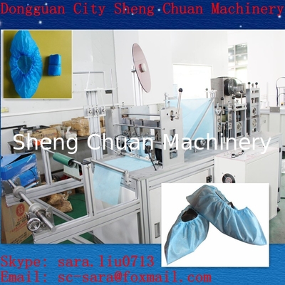 Non-woven/PE shoes cover making machine with high quality