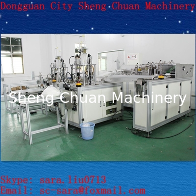 one mask machine and two ear loop machine for Full Automatic mask making machine