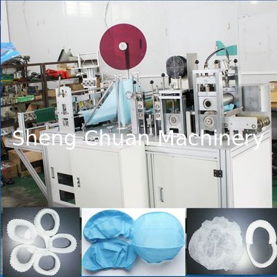 Bouffant Cap Making Machine automatic system producing disposable non woven bouffant caps with adjustable size and performance