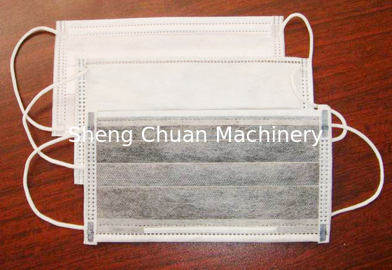 Full Automatic mask making machine include one mask machine and two ear loop machine
