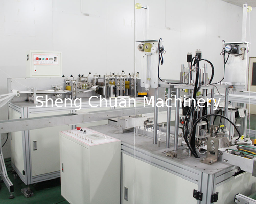 Automatic produce line for surgical mask making
