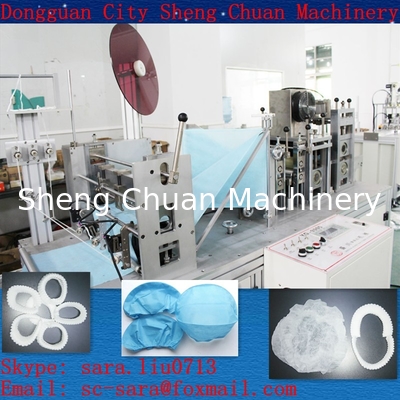 Automatic Colorful Disposable Bouffant Cap Making Machine